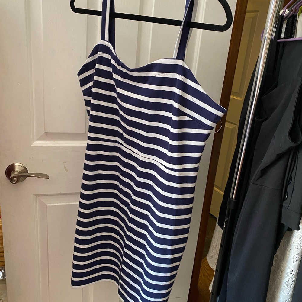 Striped mini dress